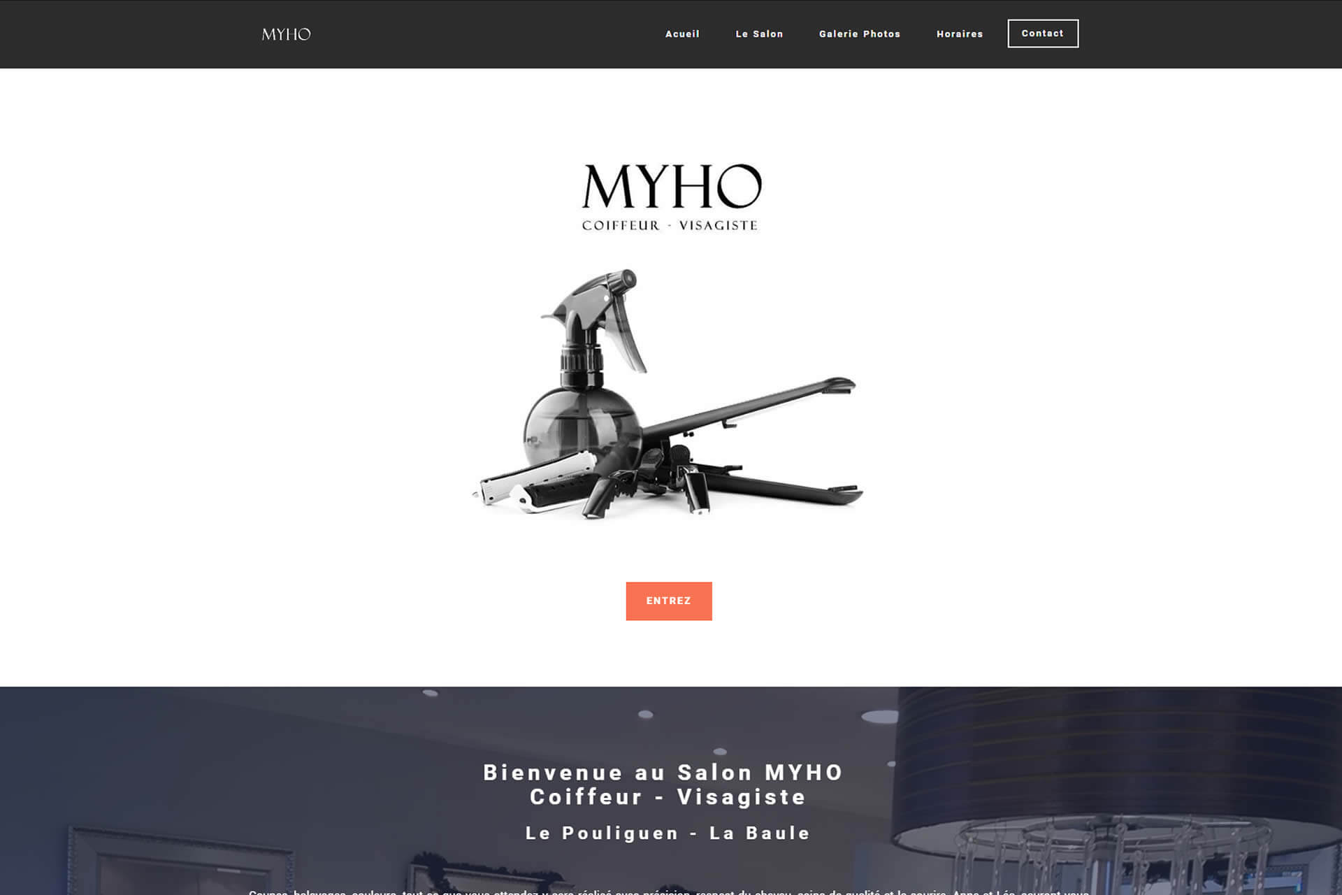 Cliquez pour aller sur le site du Salon Myho coiffeur visagiste - 44510 Le  Pouliguen