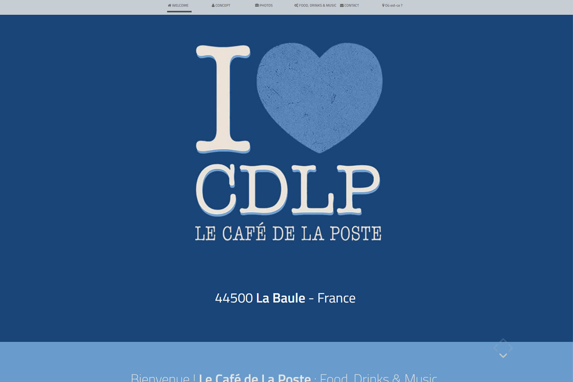 Cliquez pour vous rendre Café de la Poste - Le CDLP - 44500 La Baule Escoublac